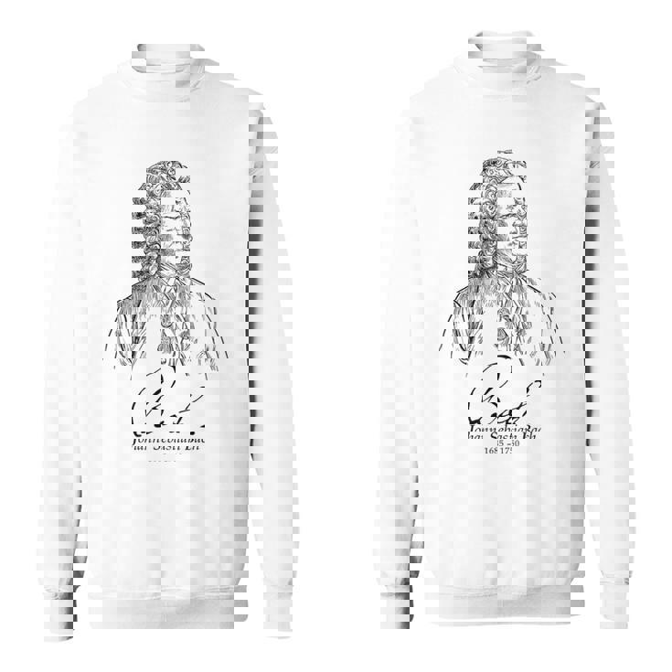 Bach German Composerバッハ、ドイツの作曲家、音楽家、クラシカル スウェットシャツ