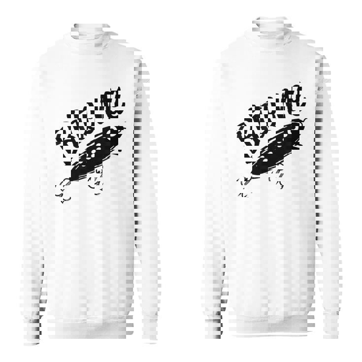 Bite Me 面白いフィッシャーマンフィッシングルアー スウェットシャツ