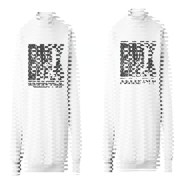 Bmxビンテージバイクファンの贈り物少年少女自転車bmx スウェットシャツ