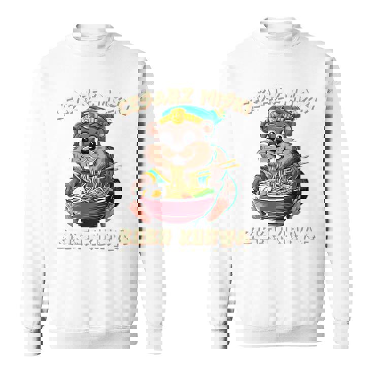 Bobr Kurwa Cesarz Miski ポーランド語 日本語 Bòbr Kurwa 長袖tシャツ スウェットシャツ