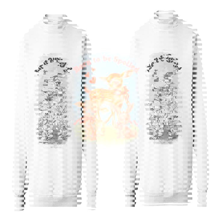 Born To Bepoiled Cute Animal Illustration 長袖tシャツ スウェットシャツ