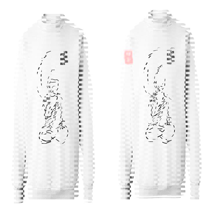 Budismo Zen Minimalista Calma Espiritual Buda En Meditación In Mangas Camisa de entrenamiento
