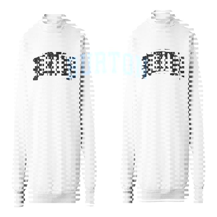 Burton Michigan Mi ヴィンテージ スポーツデザイン ネイビーデザイン スウェットシャツ