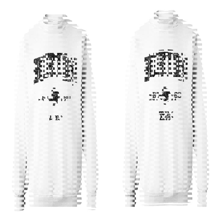 Burton Texas Tx ビンテージ アスレチック ブラックスポーツデザイン スウェットシャツ