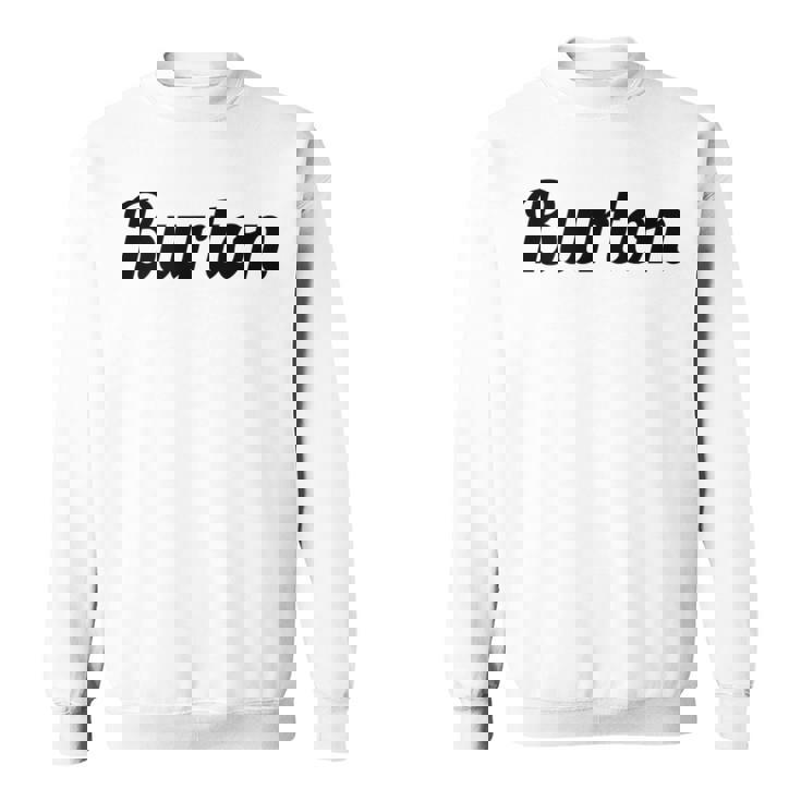 Burton バートン の名前を言うトップ スウェットシャツ