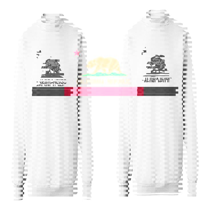 California Republic ノベルティ カリフォルニアベア カリフォルニアフラッグ スウェットシャツ