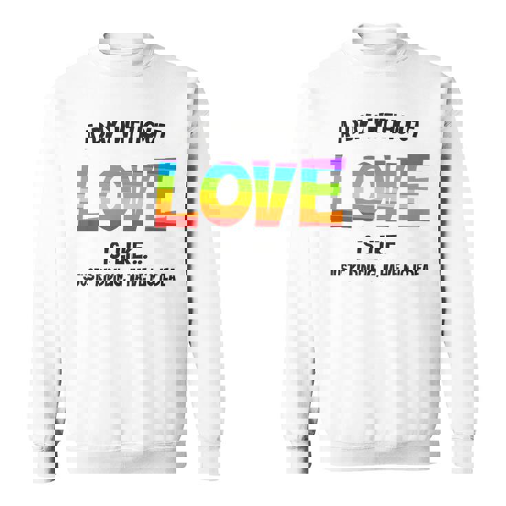 Celebrating Love Lgbtq ゲイプライドグッズ レズビアンレインボー スウェットシャツ