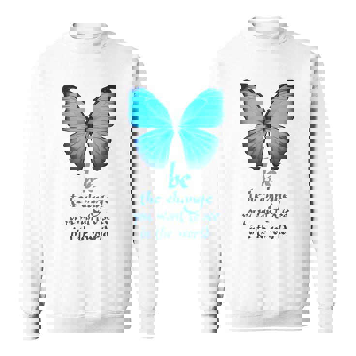 Be The Change 蝶 スウェットシャツ
