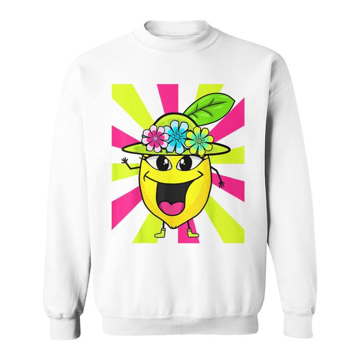 Citron Rétro Enfant Drôle Drôle Citron Fruitintage Sweater e