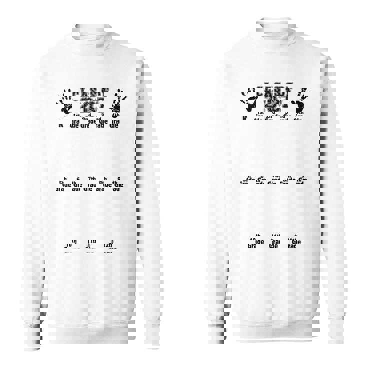 Class Of 2037 Grow With Me 手形 幼稚園 12年生 スウェットシャツ