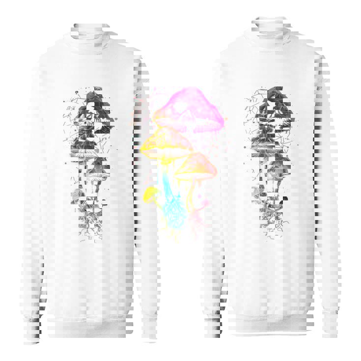 Colorful Minimalic Drippingkull 長袖tシャツ スウェットシャツ