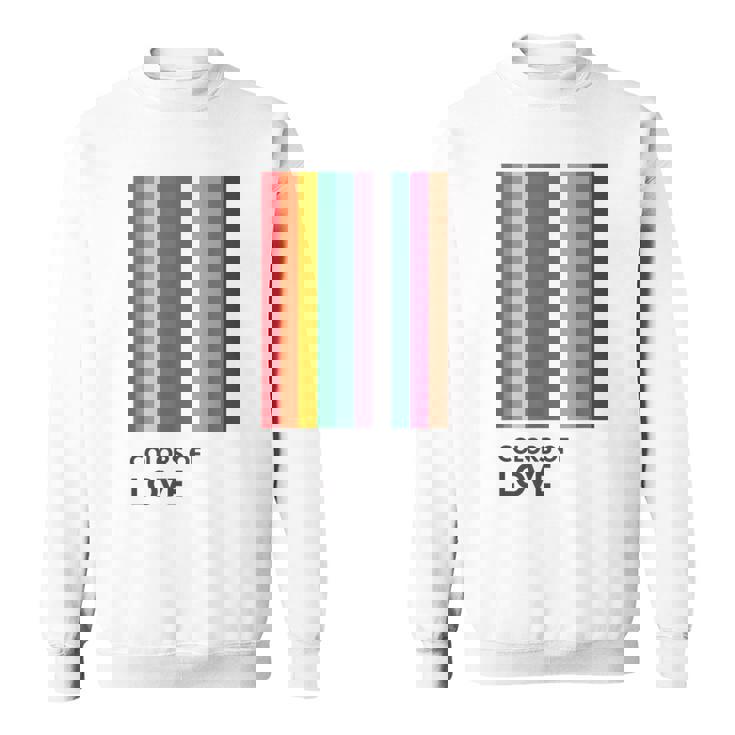 Colors Of Love Lgbt Flag Pride Month トランスジェンダー レインボーtシャツ スウェットシャツ