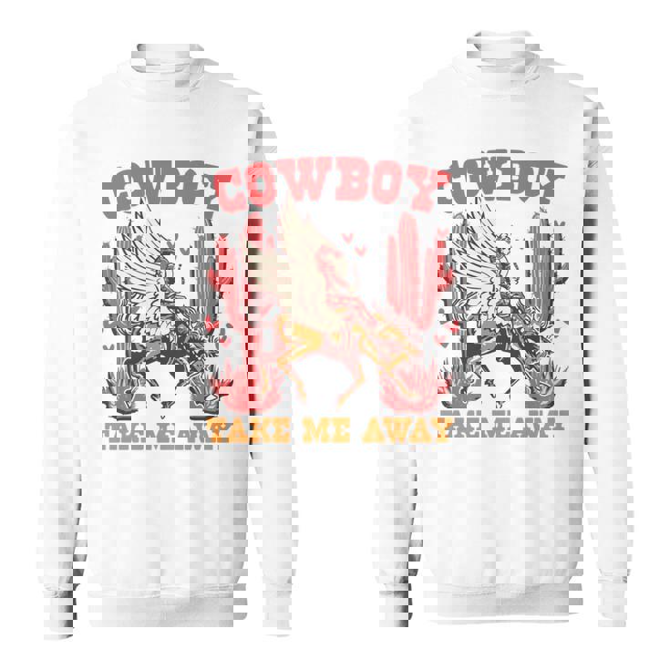 Cowboy Take Me Away ウエスタンバレンタインデー 長袖tシャツ スウェットシャツ