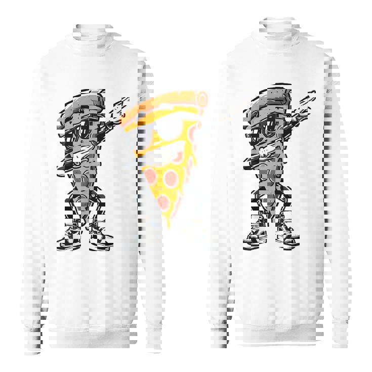 Dabbing Pizza スライス ダンス ピザ 幼児 男の子 ダンス 食通 スウェットシャツ