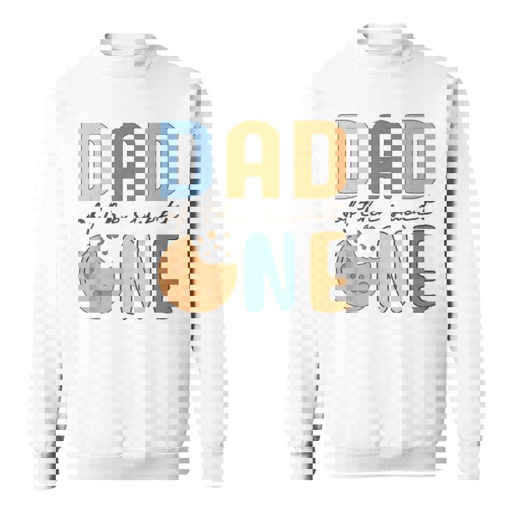 Dad Of Theweet One クッキーとミルク 1歳の誕生日パーティー スウェットシャツ