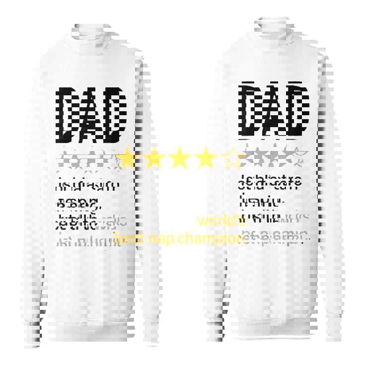 Dadtar Rating いびきジョーク 世界最高のお昼寝チャンピオン スウェットシャツ