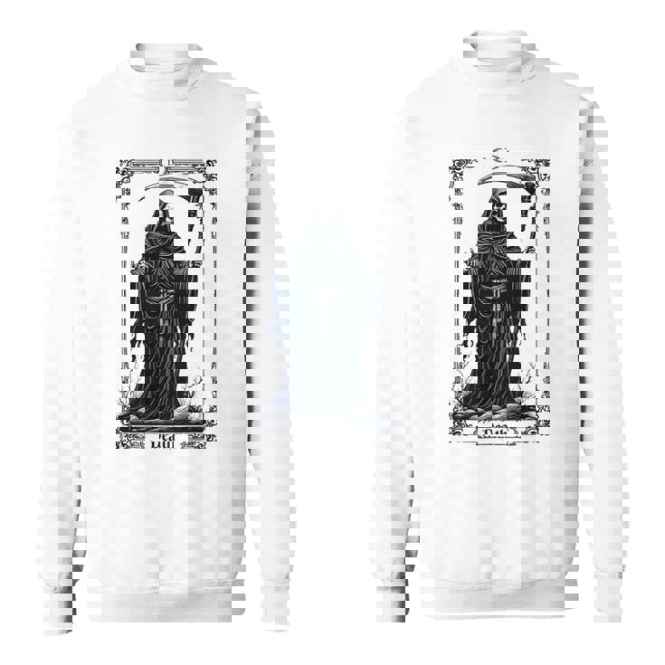 Death Tarot Card 13 Craft Gothic Reaper Aesthetic スウェットシャツ