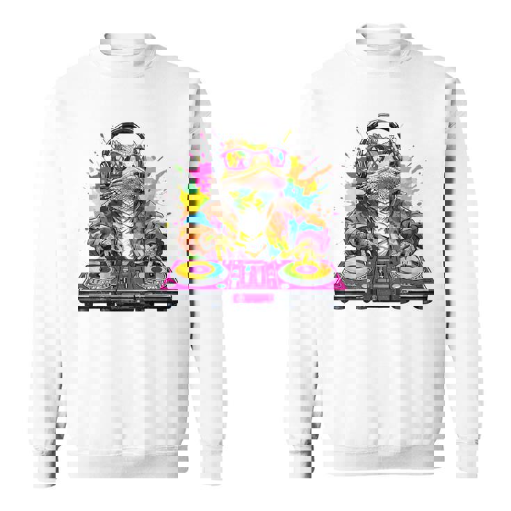 Dj フトアゴヒゲトカゲ 音楽愛好家のキッズ ディージェイ スウェットシャツ