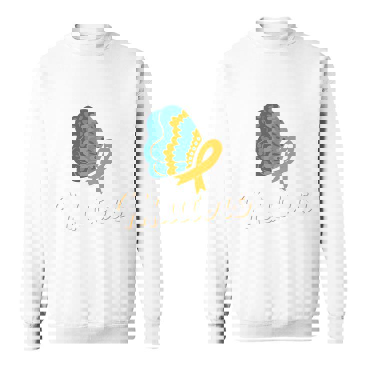 Early Detection Matters Ribbon Appendix Cancer Awareness 長袖tシャツ スウェットシャツ