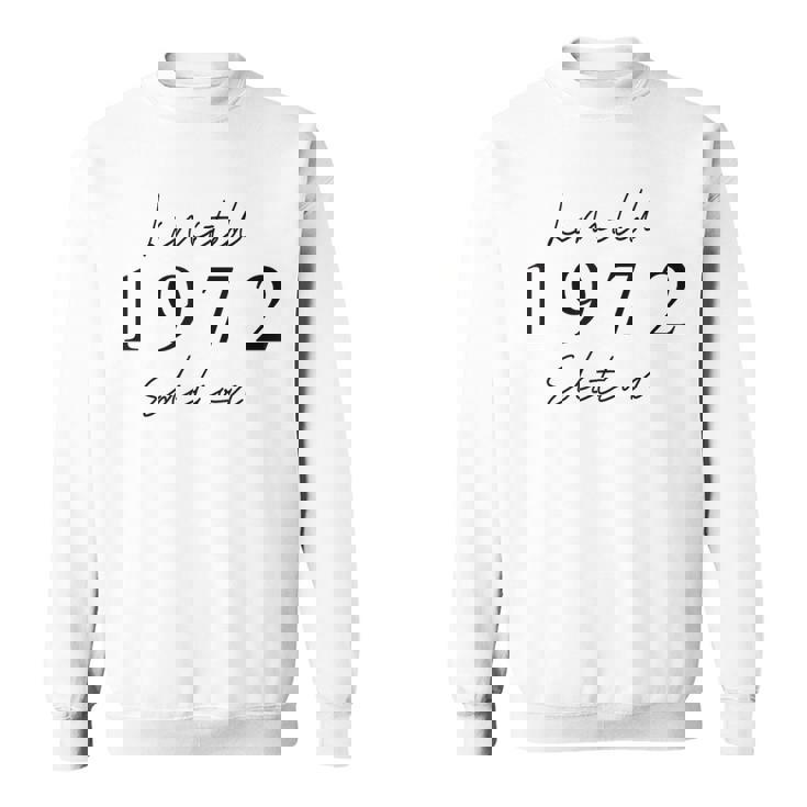 Édition Limitée 1972 Anniversaire 1972 Born 1972Intage Sweater e