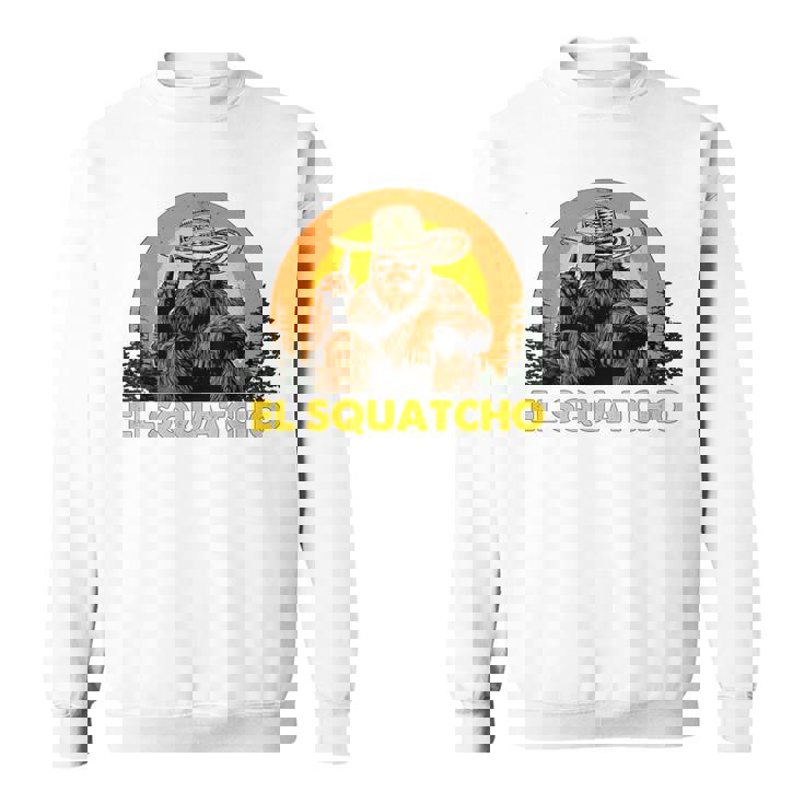 Elquatcho 面白いシンコ・デ・マヨ ビッグフット サスカッチ スウェットシャツ