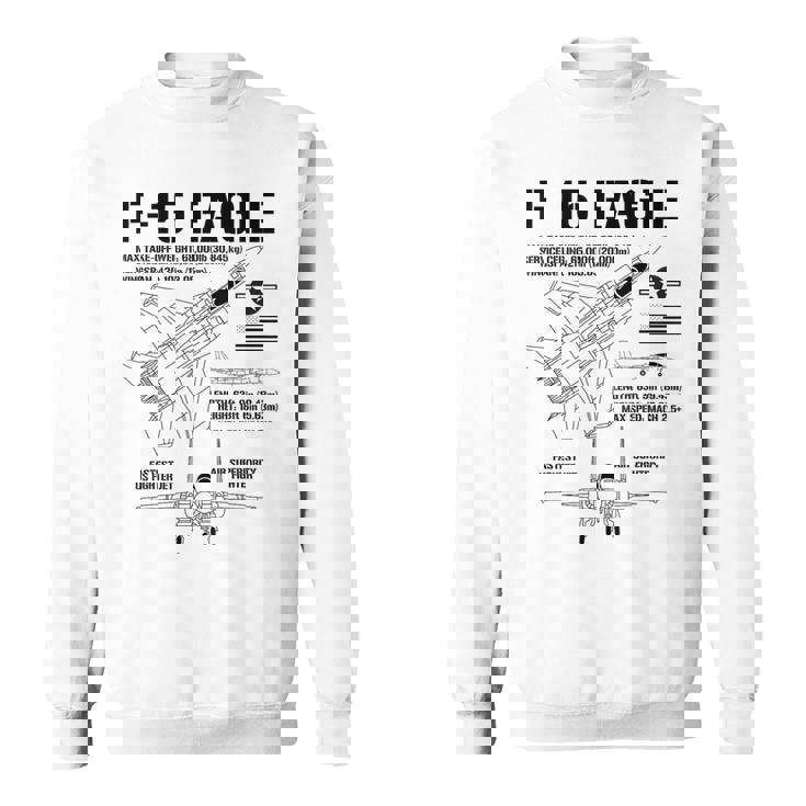 F-15 イーグル戦闘機 ジェット仕様 軍用飛行機 F15 イーグル スウェットシャツ