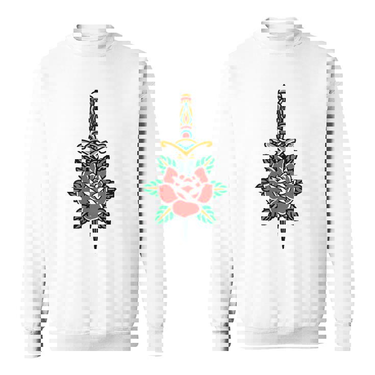 Fake Friends アメリカントラディショナルタトゥー オールドスクールフラッシュ スウェットシャツ