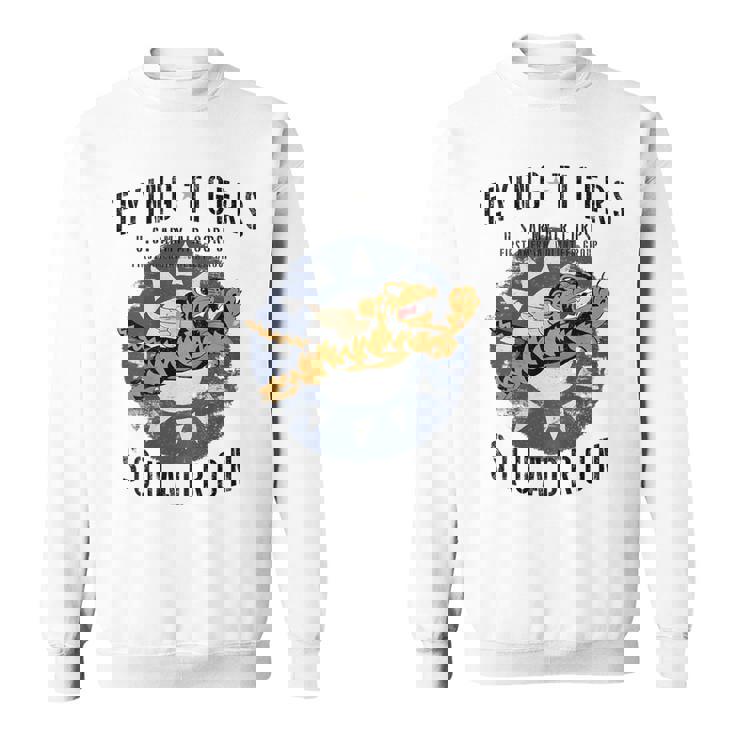 Flying Tigersquadron 第二次世界大戦ヴィンテージ記章 バックプリント スウェットシャツ