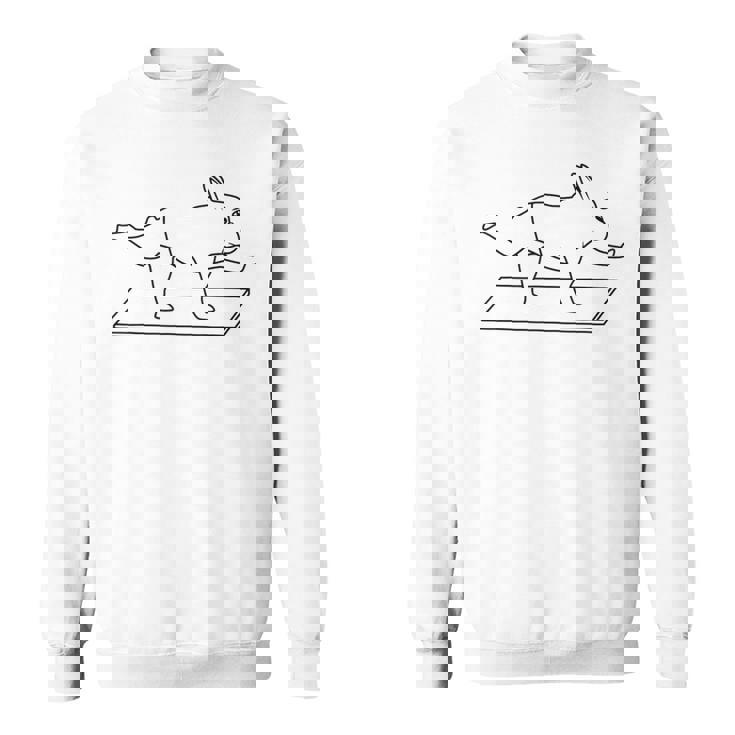 French Bulldog Frenchie Yoga フレンチブルドッグヨガ スウェットシャツ