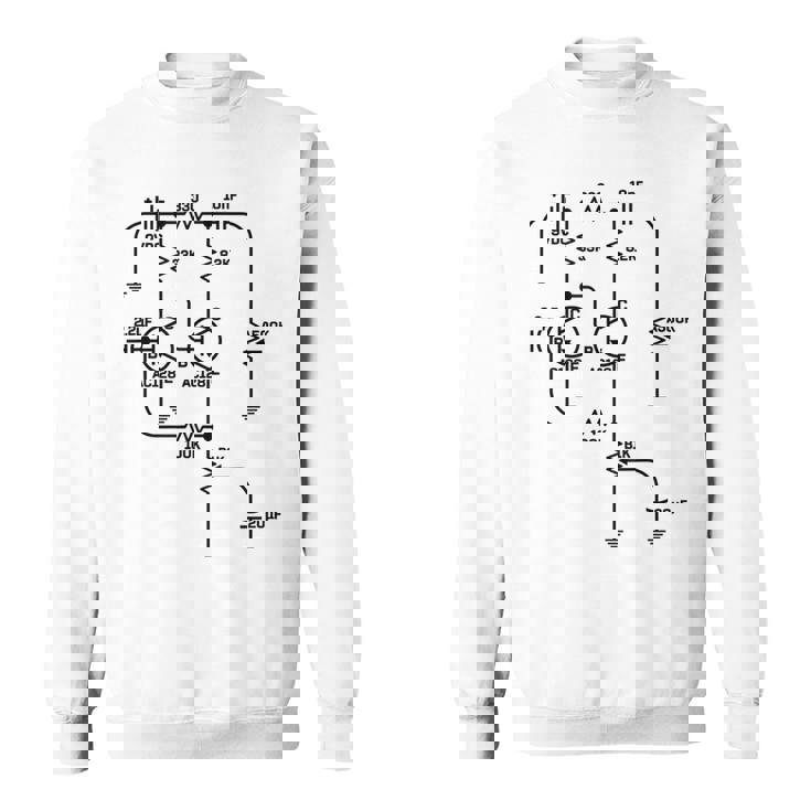 Fuzz Pedal スケマティック図 ゲルマニウム Pnp 回路効果 スウェットシャツ