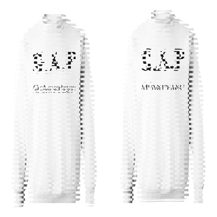 GAP 神は祈りに答えてくださる スウェットシャツ