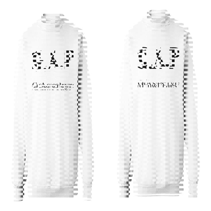 GAP 神は祈りに答えてくださる 長袖tシャツ スウェットシャツ