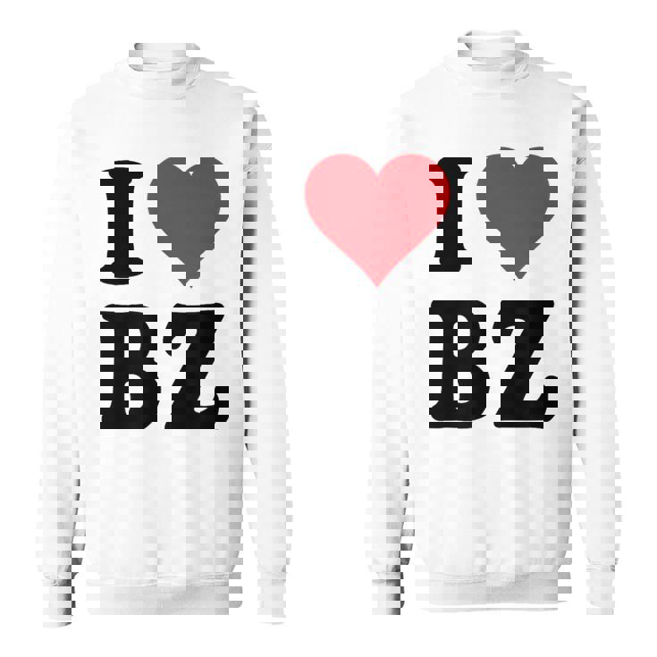 I Heart Bz イニシャル I Love BZ 姓 B Z スウェットシャツ