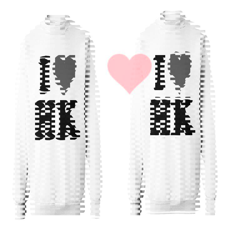 I Heart Hk Initials I Love HK First And Last Name H K スウェットシャツ