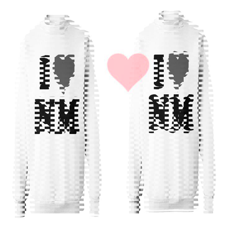 I Heart Nm Initials I Love NM First And Last Name N M スウェットシャツ