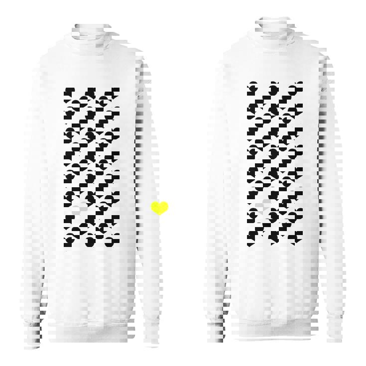 Heart Yellow 長袖tシャツ スウェットシャツ