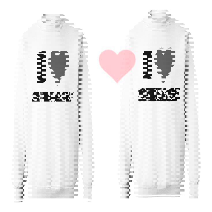 I Heart ちかげ 名 I Love パーソナライズ 長袖tシャツ スウェットシャツ