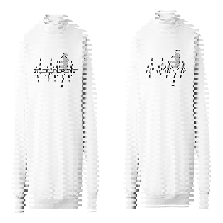 Heartbeat Ecg テニスラック メンズ レディース キッズ スウェットシャツ