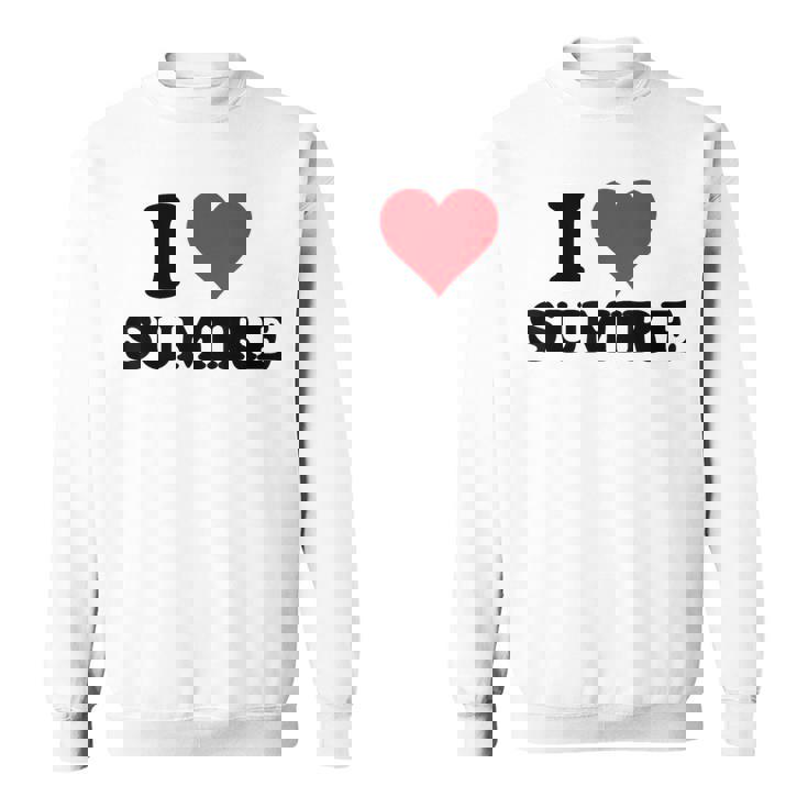 I Heartumire 名 I Love パーソナライズ スウェットシャツ