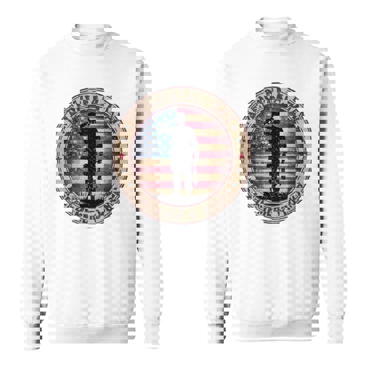 Honor Remember Memorial Day ヴィンテージポピーフラワー 愛国的 長袖tシャツ スウェットシャツ