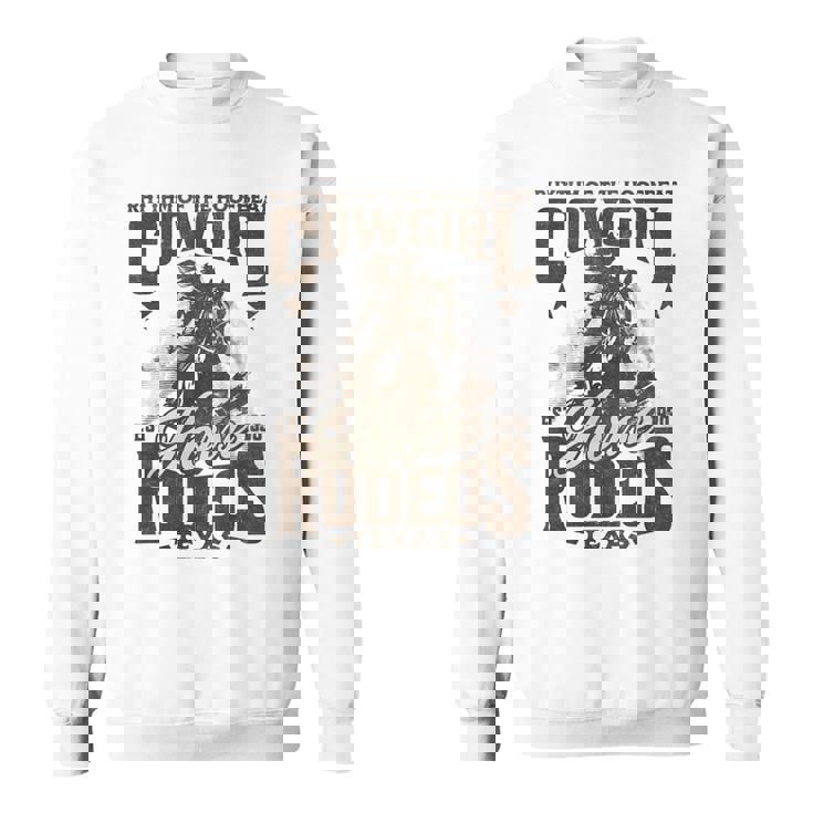 Hoofbeatのリズム カウガール 馬 ロデオ テキサスホース スウェットシャツ