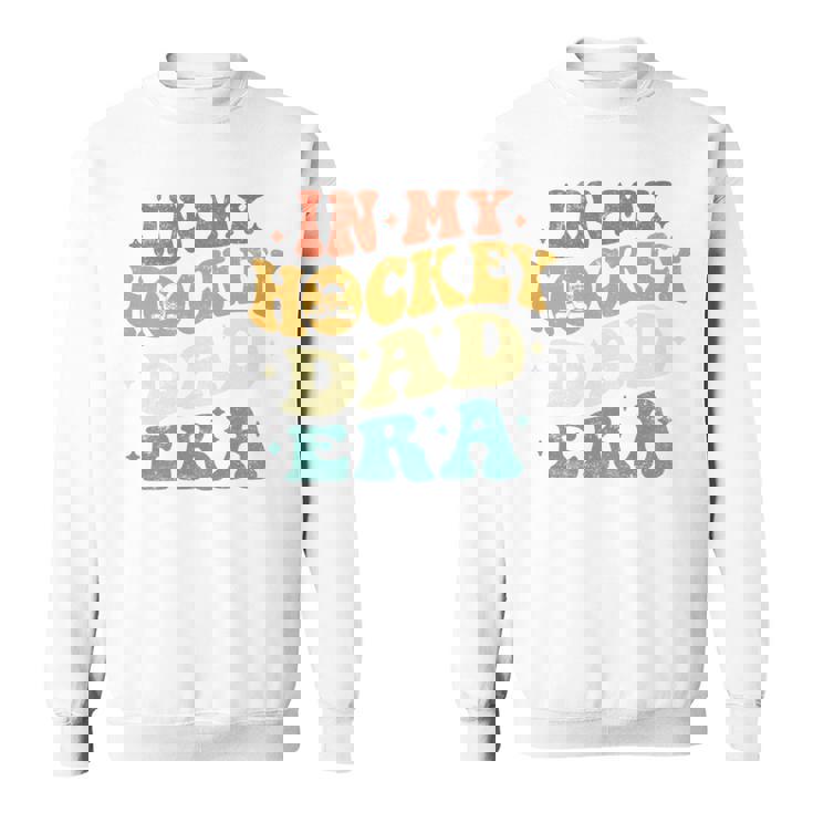 In My Hockey Dad Era ファニーホッケーお父さん ヴィンテージ 父の日 長袖tシャツ スウェットシャツ