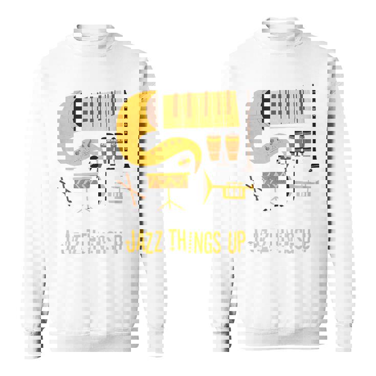 Jazz Things Up ヴィンテージジャズミュージック スウェットシャツ