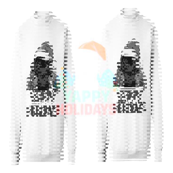 Lab クリスマス ラブラドールレトリバー Yappy Holidays Dog スウェットシャツ