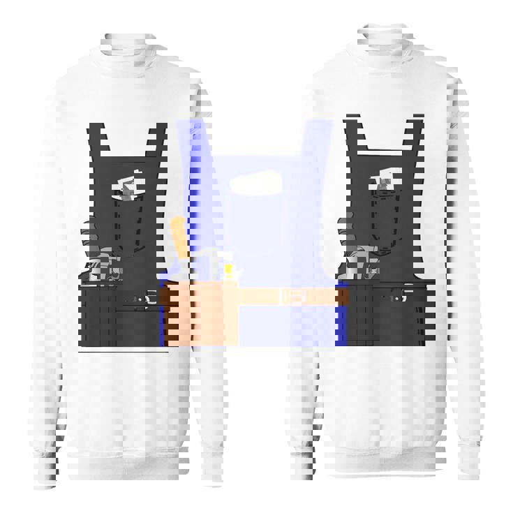 Last Minute Mason ハロウィン 労働者 グループ コスチューム 長袖tシャツ スウェットシャツ