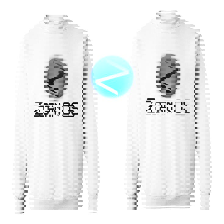 Linux Zorin Os タグラインとロゴ入り オープンソースos スウェットシャツ