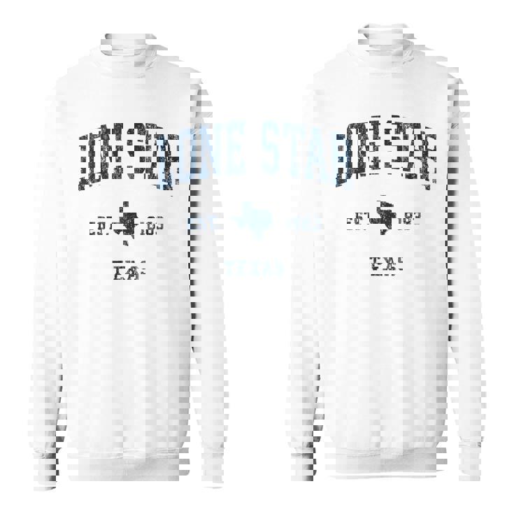 Lonetar Texas Tx ヴィンテージ アスレチック ネイビー スポーツデザイン スウェットシャツ