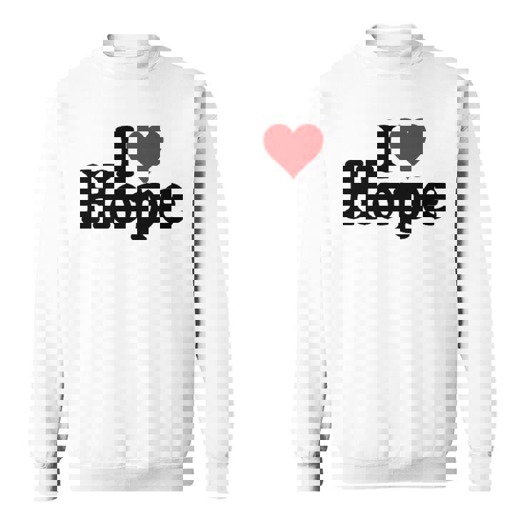 I Love Heart Hope Namee On A スウェットシャツ