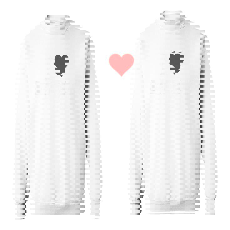 I Love Latinas シャツバックプリント スウェットシャツ