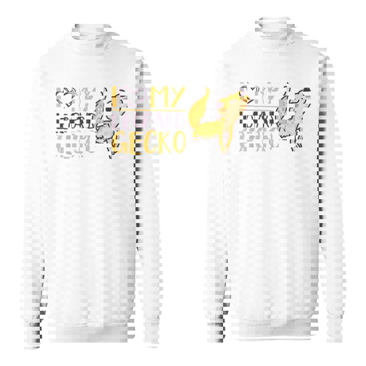 I Love My Leopard Gecko トカゲ ヒョウ ヤモリ 爬虫類 スウェットシャツ